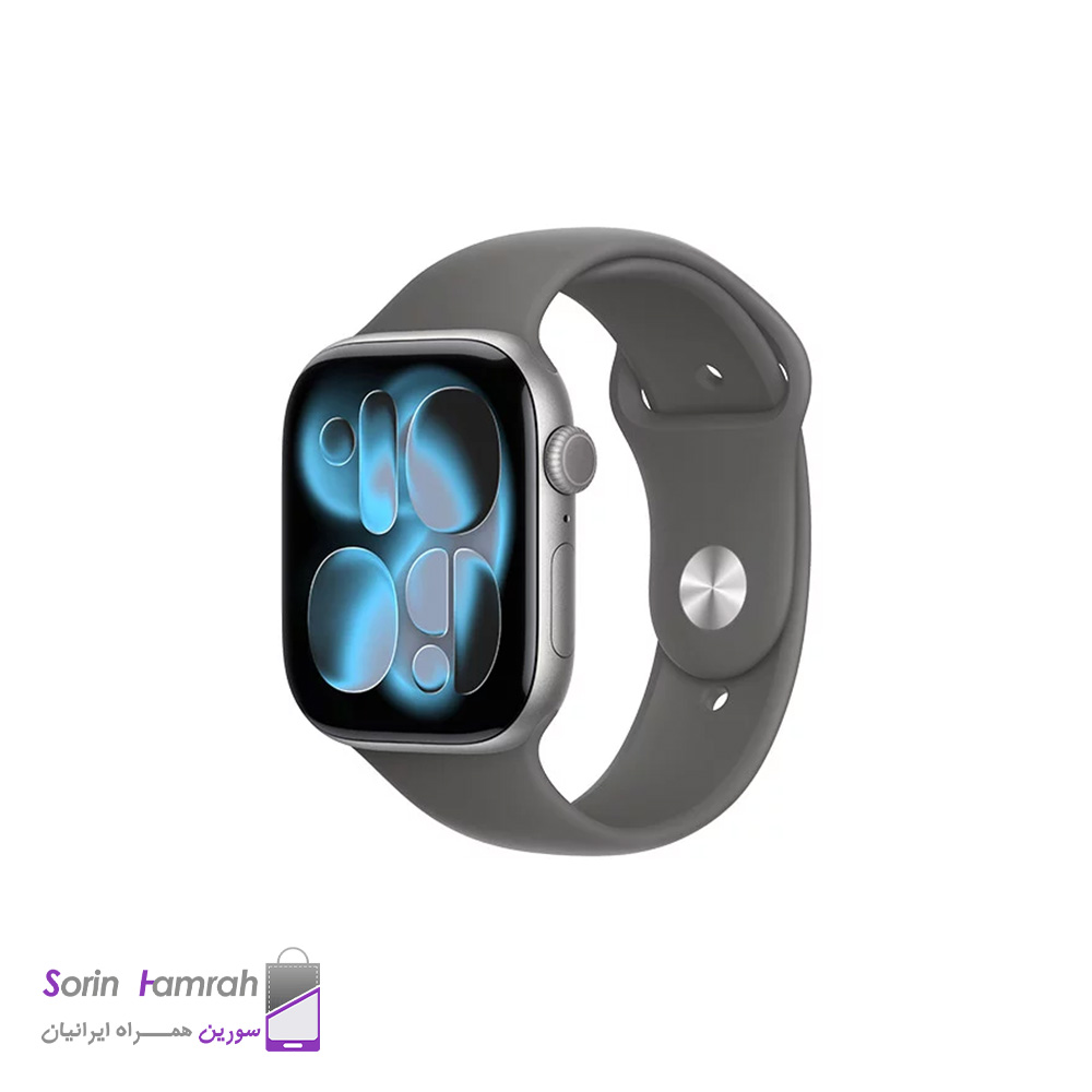 اپل واچ سری 11 مدل 46mm بدنه آلومینیوم با بند سیلیکونی